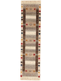 Gabbeh Loribaft Rug 83X336 Runner
 Brown/Orange Wool, India Carpetvista