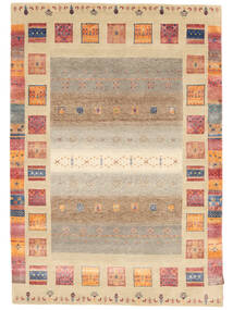 144X204 Gabbeh Loribaft Teppich Moderner Orange/Braun (Wolle, Indien) Carpetvista