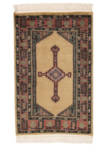 62X97 Pakistan Buchara 3Ply Teppich Orientalischer Braun/Schwarz (Wolle, Pakistan) Carpetvista
