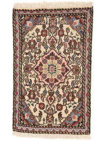 Alfombra Hamadan 52X82 Marrón/Rojo Oscuro (Lana, Persia/Irán)