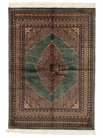  138X194 Medallion Piccolo Pakistan Bukara 3Ply Tappeto Lana, Carpetvista