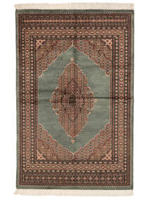 Pakistan Bokhara 3Ply Vloerkleed 140X203 Bruin/Zwart Wol, Pakistan Carpetvista