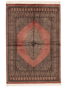  Pakistan Bokhara 3Ply Vloerkleed 140X204 Wol Bruin/Zwart Klein Carpetvista