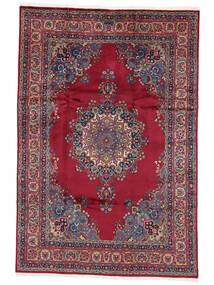 Tapete Oriental Mashad Fine 200X295 Vermelho Escuro/Preto (Lã, Pérsia/Irão)