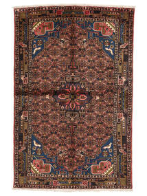 157X238 Alfombra Oriental Koliai Negro/Rojo Oscuro (Lana, Persia/Irán) Carpetvista