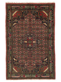  Koliai Rug 150X230 Persian Wool Black/Dark Red Small Carpetvista