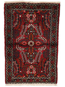  Lillian Rug 94X136 Persian Wool Black/Dark Red Small Carpetvista