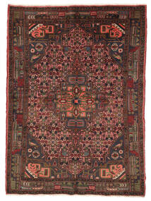  Persian Koliai Rug 154X209 Black/Dark Red Carpetvista