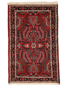 Tappeto Persiano Lillian 81X128 Nero/Rosso Scuro (Lana, Persia/Iran)