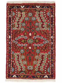  60X90 Lillian Vloerkleed Donkerrood/Zwart Perzië/Iran Carpetvista