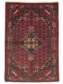 157X213 Tapete Koliai Oriental Preto/Vermelho Escuro (Lã, Pérsia/Irão) Carpetvista