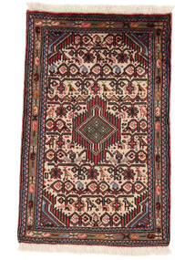  Persan Asadabad Covor 55X90 Negru/Dark Red Carpetvista