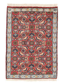  Orientalsk Hamadan Tæppe 60X83 Mørkerød/Sort Uld, Persien/Iran Carpetvista