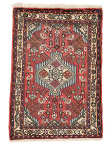 Alfombra Persa Asadabad 60X90 Rojo Oscuro/Negro (Lana, Persia/Irán)