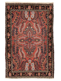  80X125 Lillian Rug Black/Dark Red Persia/Iran Carpetvista