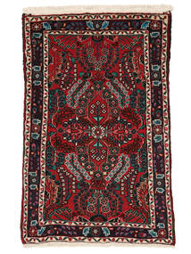 Tapete Oriental Lillian 76X121 Preto/Vermelho Escuro (Lã, Pérsia/Irão)