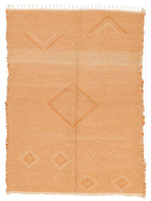  Orientalsk High Atlas Kelim Teppe 150X206 Oransje/Brun Ull, Marokko Carpetvista