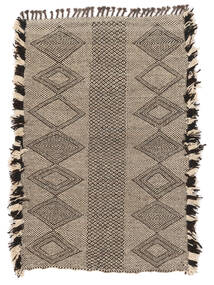 Tapete High Atlas Kilim 102X150 Preto/Castanho (Lã, Marrocos)