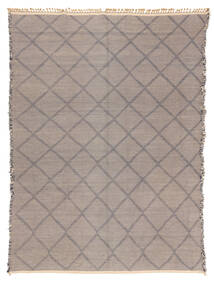 High Atlas Kelim Matta 300X413 Brun Stor Ull, Marocko Carpetvista