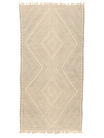  Orientalsk High Atlas Kelim Tæppe 194X394Løber Beige/Orange Uld, Marokko Carpetvista