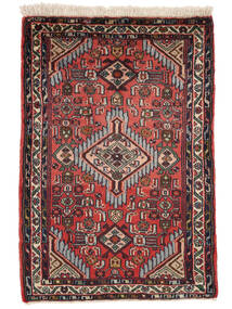  Asadabad Vloerkleed 61X89 Perzisch Wol Zwart/Donkerrood Klein Carpetvista