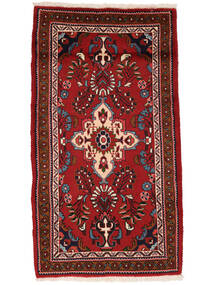  Persian Lillian Rug 77X140 Dark Red/Black Carpetvista