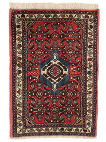  Persian Asadabad Rug 58X82 Black/Dark Red Carpetvista