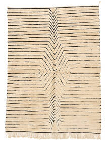 263X360 Berber Moroccan - Beni Ourain Matta Modern Beige/Orange Stor (Ull, Marocko) Carpetvista