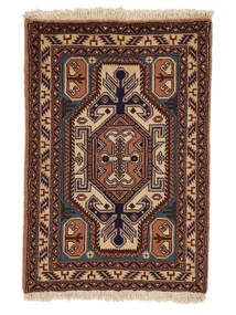  70X100 Ardebil Vloerkleed Zwart/Bruin Perzië/Iran Carpetvista