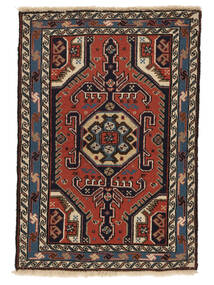 70X100 Ardebil Teppich Orientalischer Schwarz/Dunkelrot (Wolle, Persien/Iran) Carpetvista