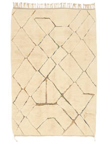 224X333 Berber Moroccan - Beni Ourain Vloerkleed Modern Beige/Oranje (Wol, Marokko) Carpetvista