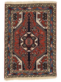 Alfombra Oriental Ardabil 70X100 Negro/Rojo Oscuro (Lana, Persia/Irán)