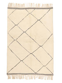  Berber Moroccan - Beni Ourain 160X248 Tappeto Di Lana Beige/Arancione Carpetvista