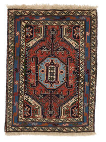  78X100 Ardebil Rug Black/Dark Red Persia/Iran Carpetvista