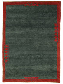 Gabbeh Rustic Rug 173X240 Black/Dark Red Wool, Persia/Iran Carpetvista