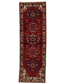 110X325 Alfombra Oriental Hamadan De Pasillo Negro/Rojo Oscuro (Lana, Persia/Irán) Carpetvista