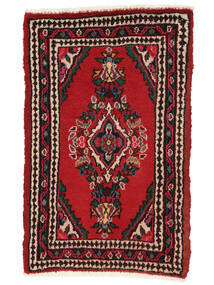  Hamadan Rug 68X105 Persian Wool Black/Dark Red Small Carpetvista