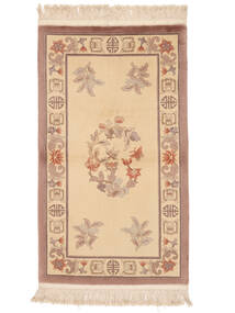  91X152 Kiina 90 Line Matot Matto Ruskea/Beige Kiina Carpetvista