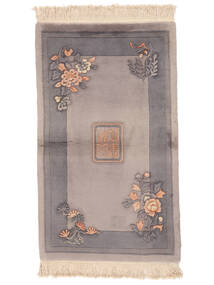 Alfombra Oriental China 90 Line 91X152 Marrón/Rojo Oscuro (Lana, China)