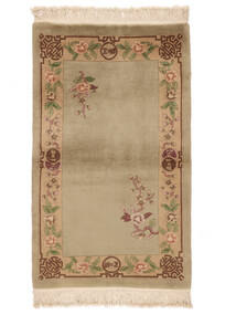 China 90 Line Rug 91X152 Brown/Orange Wool, China Carpetvista