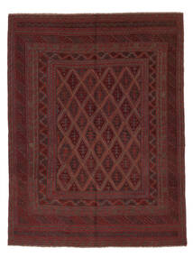 205X267 Tappeto Orientale Kilim Golbarjasta Nero/Rosso Scuro (Lana, Afghanistan) Carpetvista