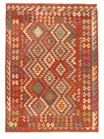 Alfombra Oriental Kilim Afghan Old Style 173X240 Rojo Oscuro/Naranja (Lana, Afganistán)