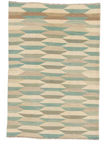  Kilim Modern Rug 123X179 Green/Beige Carpetvista