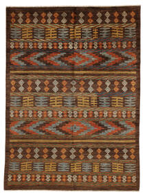  190X260 Classic Afghan Fine Rug Black/Brown Afghanistan Carpetvista