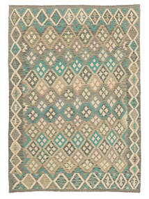  184X259 Kelim Afghan Old Style Matot Matto Tummankeltainen/Oranssi Afganistan Carpetvista