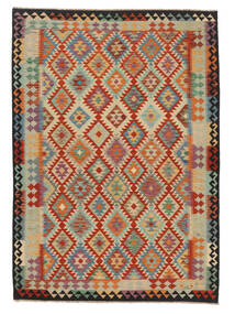  Kilim Afgán Old Style Szőnyeg 170X243 Sötétpiros/Barna Carpetvista