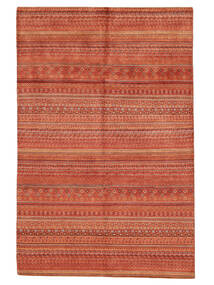  199X305 Modern Afghan Fine Teppich Dunkelrot/Rot Afghanistan Carpetvista