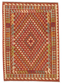  Ćilim Afghan Old Style Tepih 169X234 Vuneni Tamno Crvena/Braon Sag Carpetvista