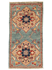 Ziegler Rug 53X100 Green/Brown Wool, Afghanistan Carpetvista