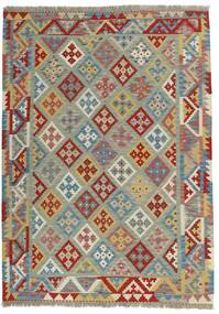  Kilim Dywan 174X243 Perski Wełniany Ciemnoczerwony/Zielony